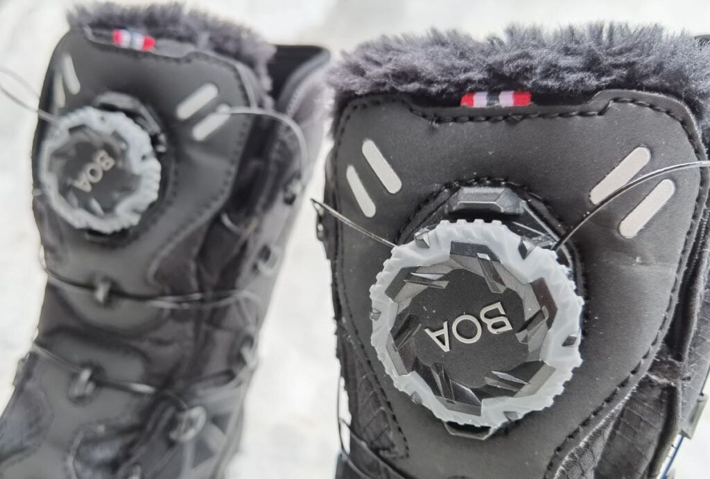 ideale Schuhe für Schnee - mit dem BOA Drehverschluß