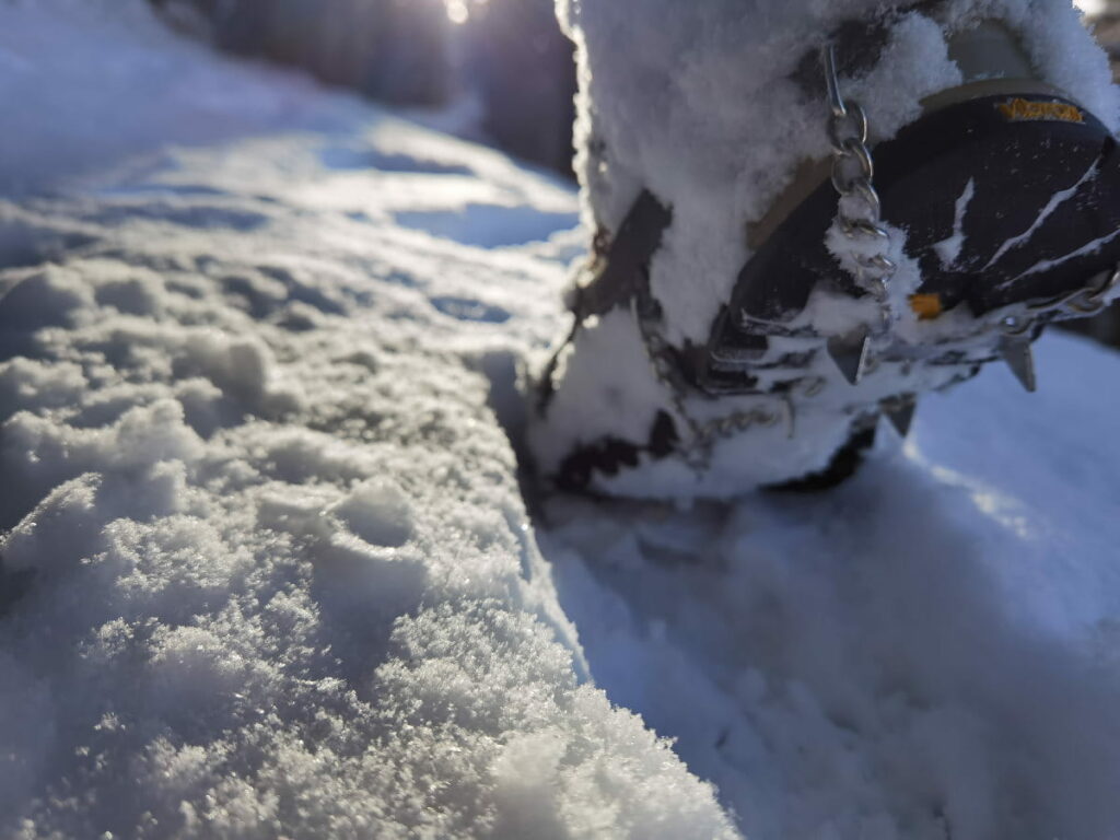 Danke Grödel sicher im Schnee unterwegs