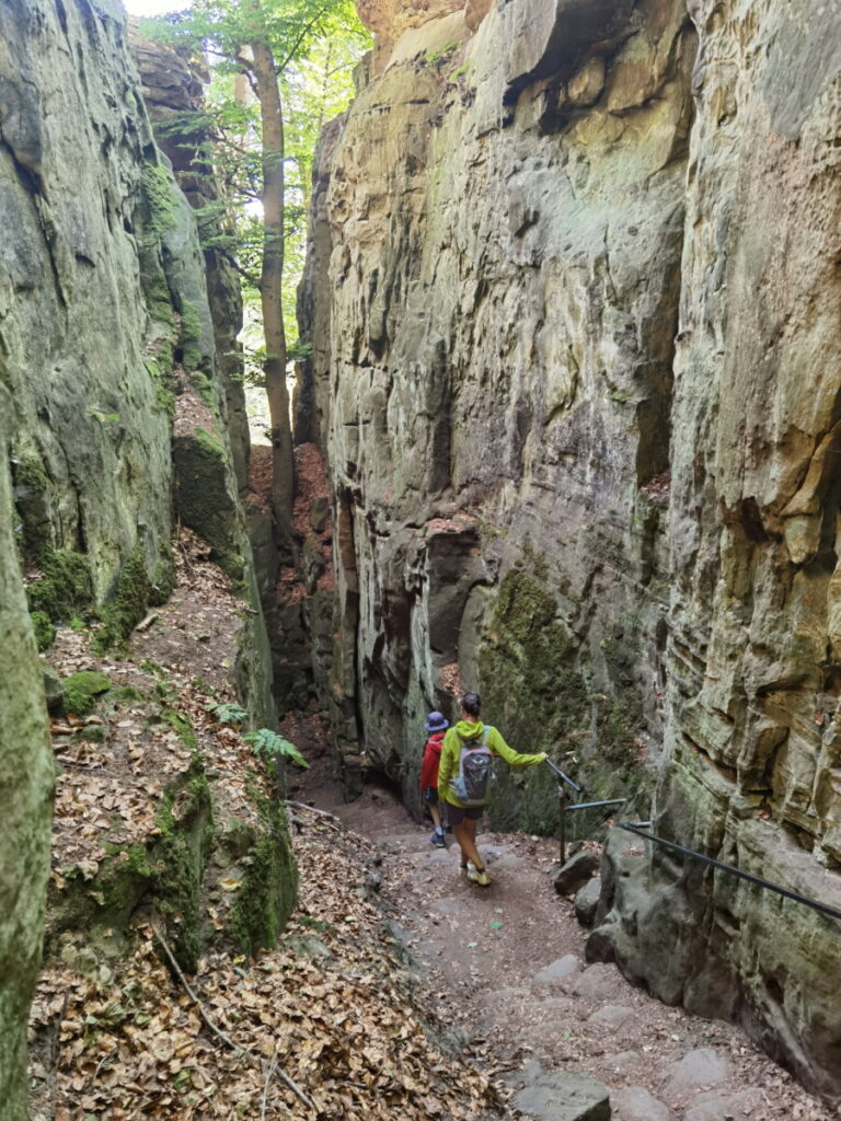 Teufelsschlucht Winterwandern in Deutschland